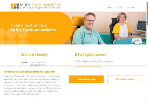 Zobrazit webové stránky Praktický lékař pro děti a dorost - MUDr. Pavel Janovský