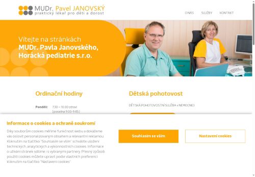 Zobrazit webové stránky Praktický lékař pro děti a dorost - MUDr. Pavel Janovský
