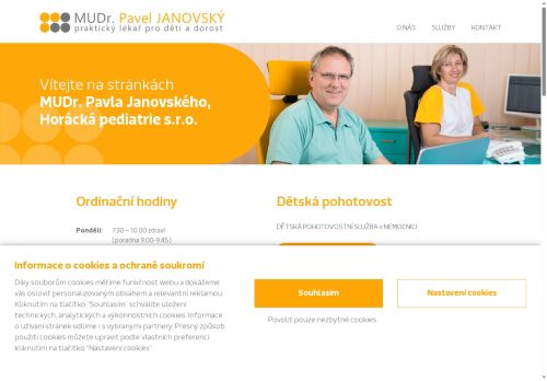 Zobrazit webové stránky Praktický lékař pro děti a dorost - MUDr. Pavel Janovský
