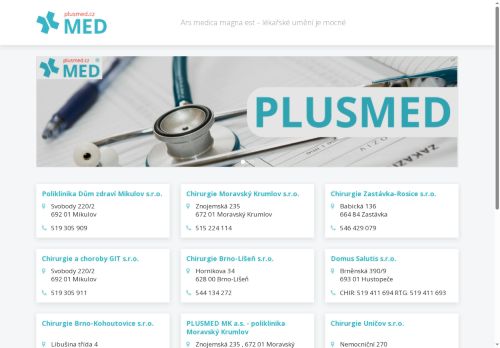 Zobrazit webové stránky Chirurgie Zastávka-Rosice s.r.o.