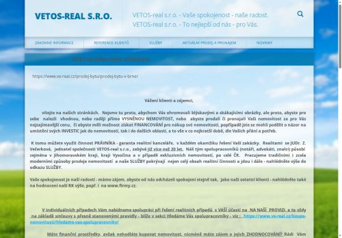 Zobrazit webové stránky VETOS-real s.r.o.
