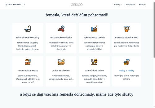 Zobrazit webové stránky Rekonstrukce koupelen - GERICO.CZ