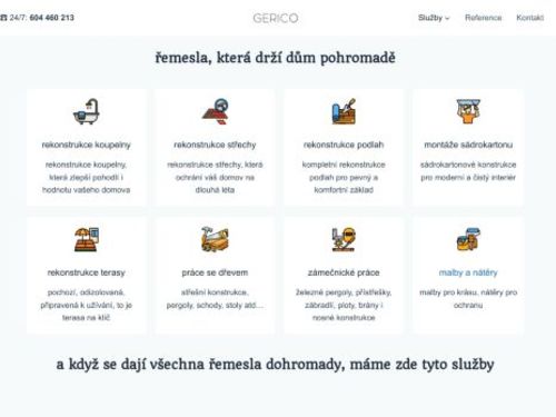 Rekonstrukce koupelen - GERICO.CZ