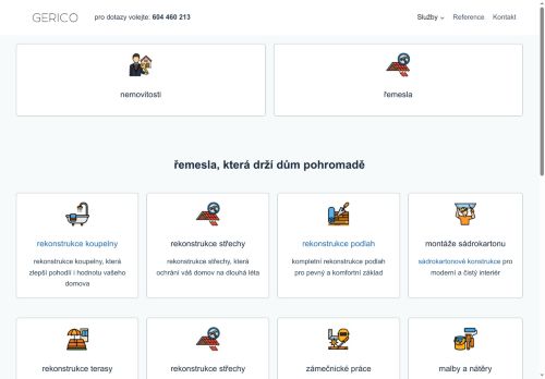 Zobrazit webové stránky Rekonstrukce koupelen - GERICO.CZ