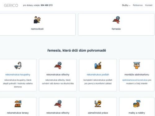 Rekonstrukce koupelen - GERICO.CZ