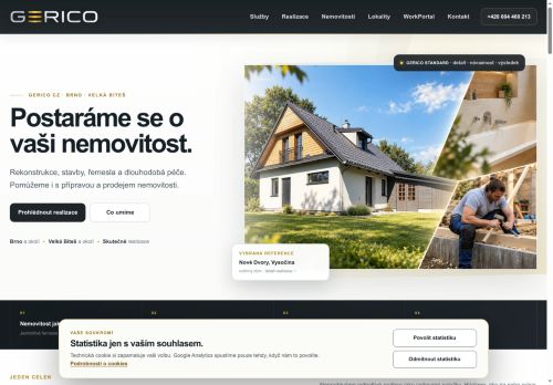 Zobrazit webové stránky Rekonstrukce koupelen - GERICO.CZ