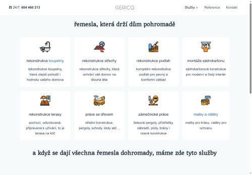 Zobrazit webové stránky Rekonstrukce koupelen - GERICO.CZ