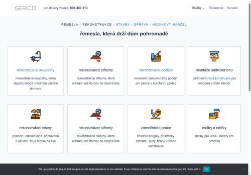 Zobrazit webové stránky Rekonstrukce koupelen - GERICO.CZ