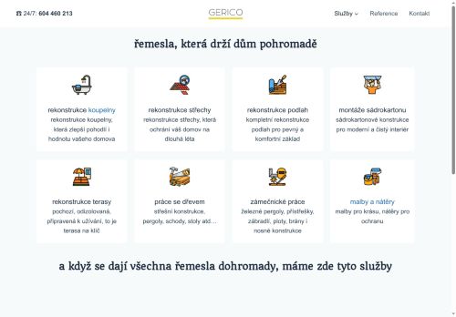 Zobrazit webové stránky Rekonstrukce koupelen - GERICO.CZ