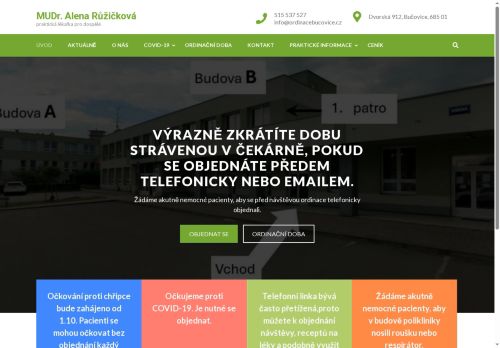 Zobrazit webové stránky MUDr. Alena Růžičková