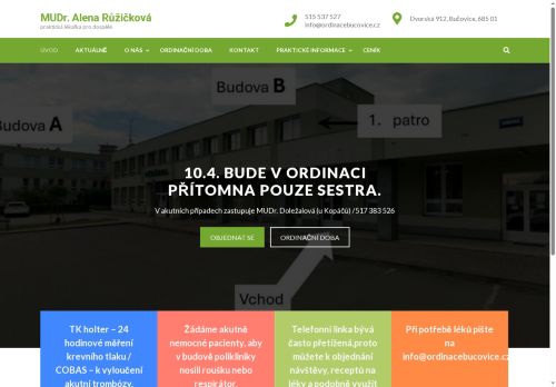 Zobrazit webové stránky MUDr. Alena Růžičková