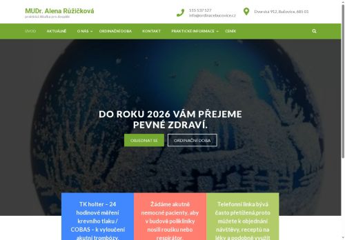 Zobrazit webové stránky MUDr. Alena Růžičková