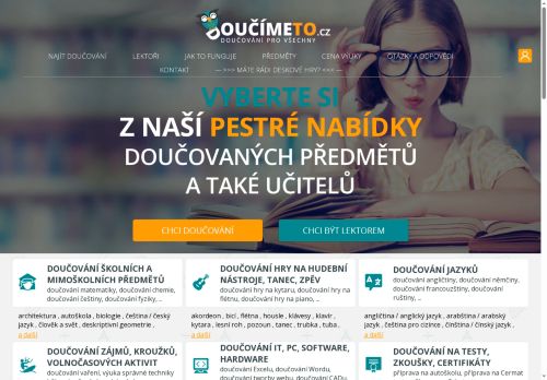 Zobrazit webové stránky Doučímeto.cz