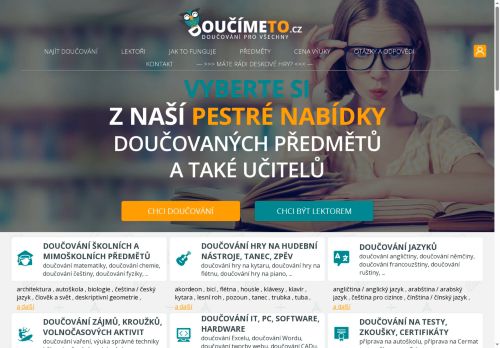 Zobrazit webové stránky Doučímeto.cz