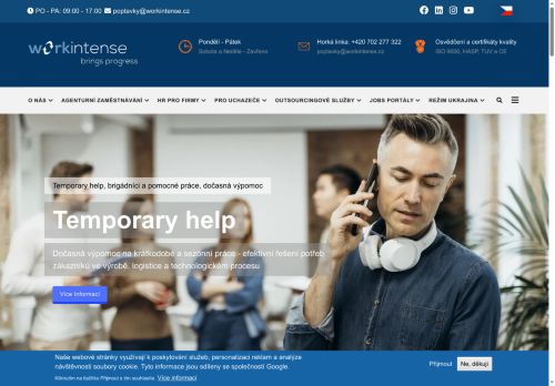 Workintense Personální Agentura s.r.o. nabízí práci na pozici Skladníci, obsluha manipulačních vozíků (m+ž) v obci Modletice