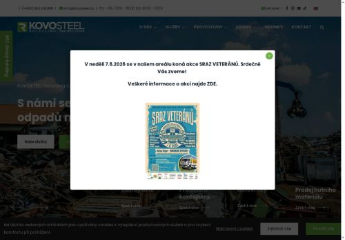 KOVOSTEEL Recycling, s.r.o. nabízí práci na pozici skladový referent/ka v obci Veselí nad Moravou