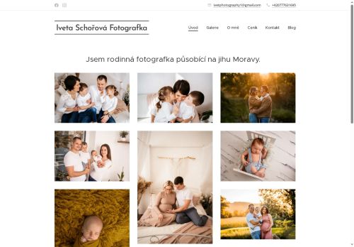 Zobrazit webové stránky Iveta Schořová Fotografka