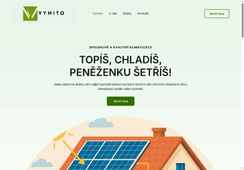 Webové stránky Vymito s.r.o., Jindřichův Hradec