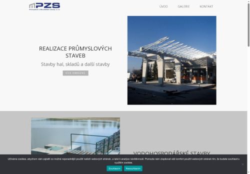 Webové stránky Průmyslové a Zemědělské Stavby s.r.o., Jindřichův Hradec