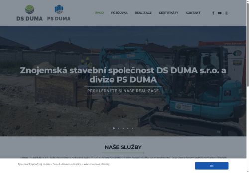 DS DUMA s.r.o. nabízí práci na pozici Stavební dělník   m/ž v obci Znojmo
