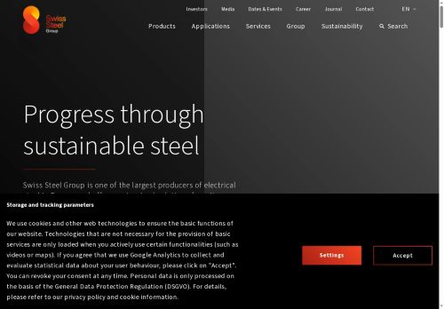 Webové stránky International Metal Service ČR s.r.o., Hustopeče