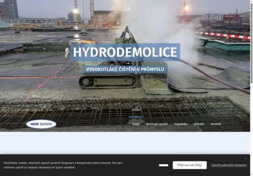 Webové stránky HDR SERVIS s.r.o., Prostějov