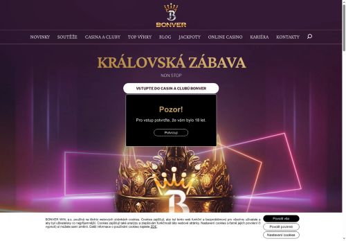 Zobrazit webové stránky CASINO BONVER ROHLENKA, Brno