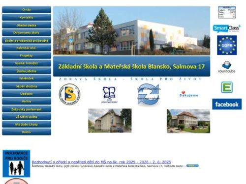 ZŠ a MŠ Blansko, Salmova