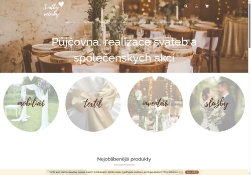 Zobrazit webové stránky Svatby, večírky