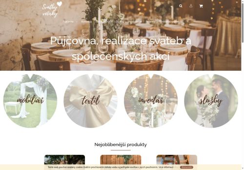 Zobrazit webové stránky Svatby, večírky
