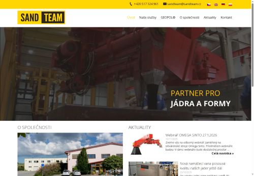 SAND TEAM, spol. s r.o. nabízí práci na pozici Realizační technolog (m/ž) v obci Holubice