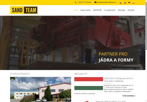 SAND TEAM, spol. s r.o. nabízí práci na pozici Realizační technolog (m/ž) v obci Holubice