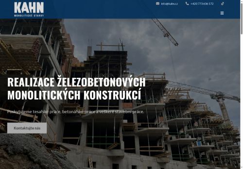 KAHN s.r.o. nabízí práci na pozici Betonáři, železobetonáři a příbuzní pracovníci v obci Brno
