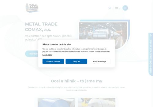 METAL TRADE COMAX, a.s. nabízí práci na pozici Obchodně-technický/á referent/ka v obci Velvary