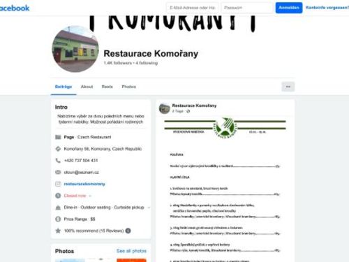 Hostinec Komořany