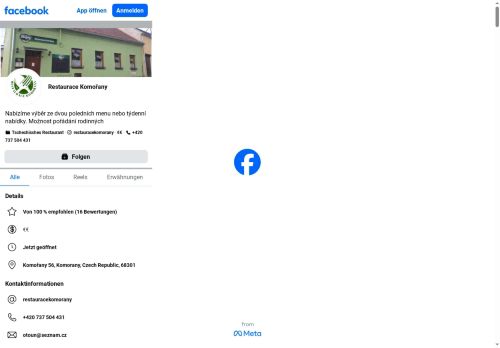 Zobrazit webové stránky Hostinec Komořany