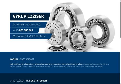 Zobrazit webové stránky HP moraviatrade, s.r.o. - výkup ložisek