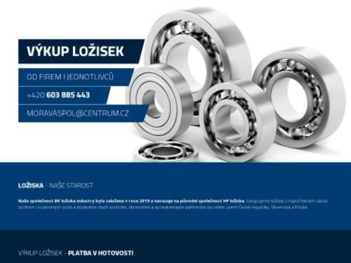 HP moraviatrade, s.r.o. - výkup ložisek