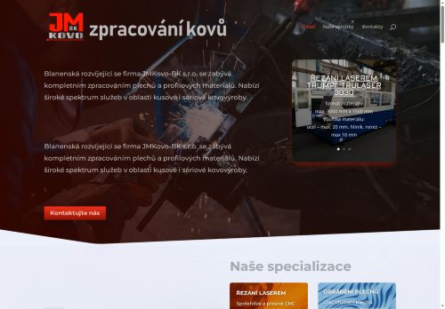 JMKovo-BK s.r.o. nabízí práci na pozici Operátor CNC ohraňovacího lisu (m/ž) v obci Blansko