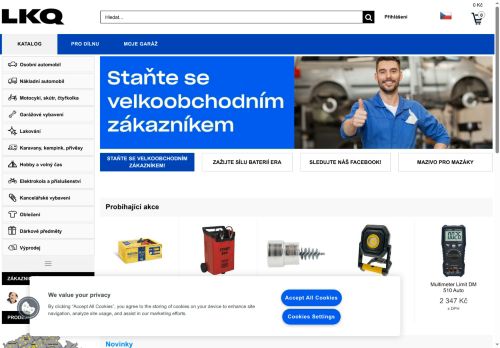 LKQ CZ s.r.o. nabízí práci na pozici Skladový operátor (m+ž) v obci Kunice