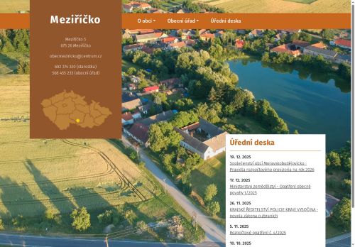 Zobrazit webové stránky Obecní úřad Meziříčko
