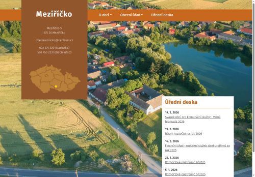 Zobrazit webové stránky Obecní úřad Meziříčko