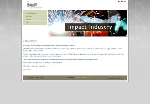 Zobrazit webové stránky IMPACT INDUSTRY BRNO, a.s.