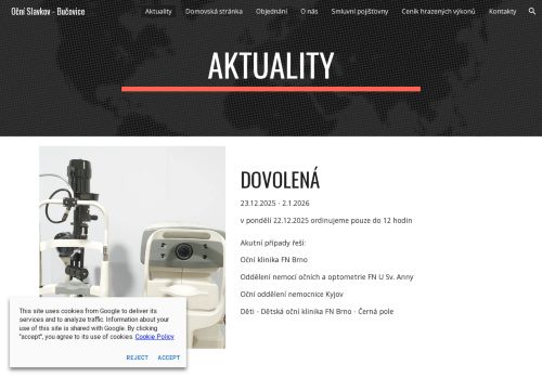 Zobrazit webové stránky Oční ambulance MUDr. Soňa Vybíralová