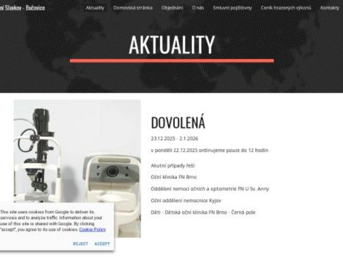 Oční ambulance MUDr. Soňa Vybíralová