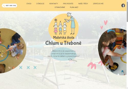 Webové stránky Mateřská škola Chlum u Třeboně, Chlum u Třeboně