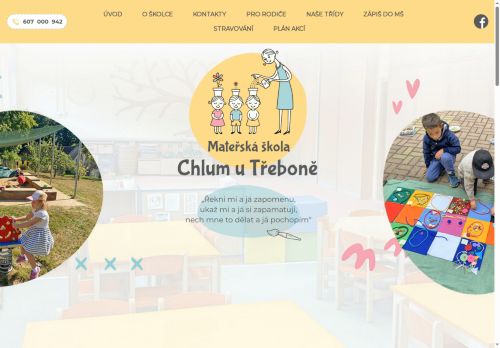 Webové stránky Mateřská škola Chlum u Třeboně, Chlum u Třeboně