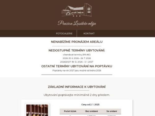 Penzion Lasákův mlýn