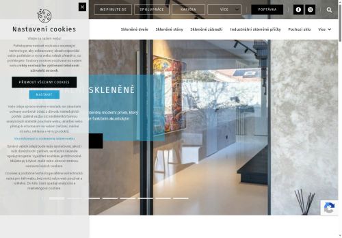 Webové stránky GLASS VISION s.r.o., Velké Meziříčí