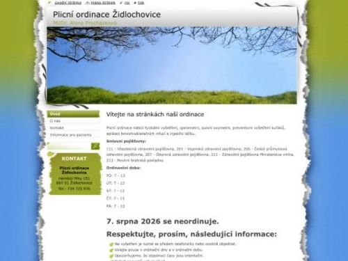 Plicní ambulance - MUDr. Alena Procházková